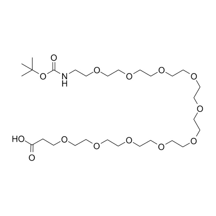 t-Boc-N-amido-PEG10-acid，Boc-NH-PEG10-CH2CH2COOH 